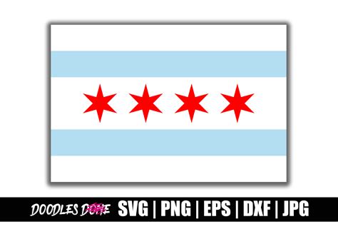 Chicago Illinois State Flag Graphic by Doodlesdone · Creative Fabrica