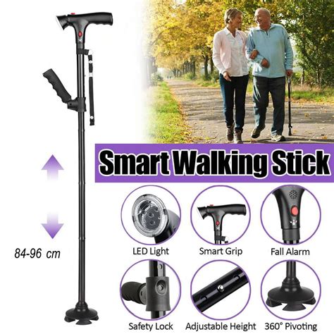 Walking Canes for Men & Women, Folding Canes with LED Flashlight, Fall ...