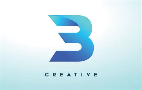 Blue B Letter Logo Design with Stylized Look and Modern Design for Business Company Logo 5597087 ...