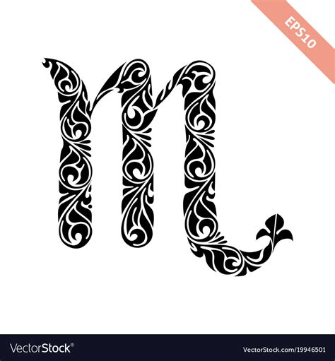 Horoscope symbol - scorpio Royalty Free Vector Image