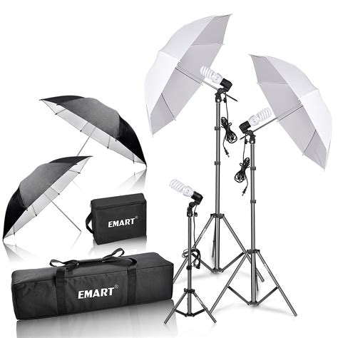 Buy EMART Umbrella Photography Lighting Kit with 700W CFL 5500K Bulbs ...