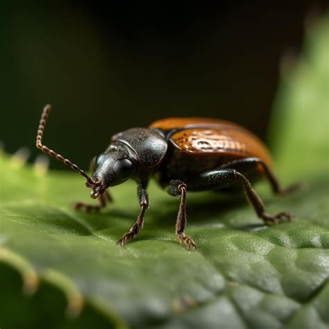 Premium Photo | Brown beetle on a leaf