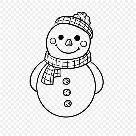 Painter Hat Blush Scarf Cute Snowman Clipart Black And White, Car ...