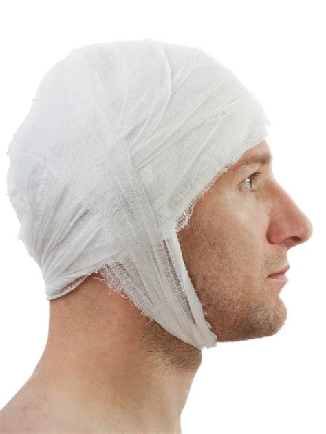 Bandage on wound head stock photo. Image of head, human - 16418818