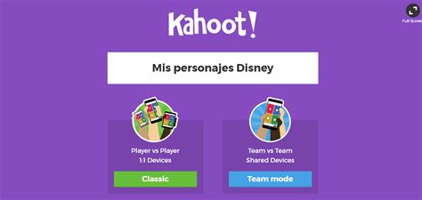 Disney Kahoot