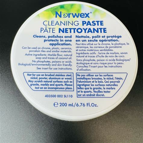 NEW Norwex Cleaning Paste 74ml 2.5fl oz Cleans Dirt, Polish Stain ...