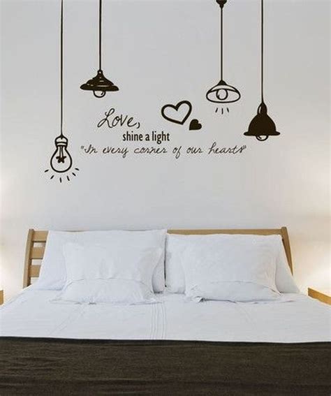 Vintage Bedroom Wall Decals Design Ideas To Try34 | Wall decals for bedroom, Wall decals living ...