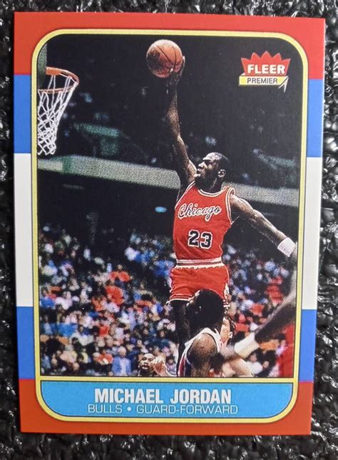 1986 Michael Jordan Fleer Rookie Card. Reprint Mint | Etsy