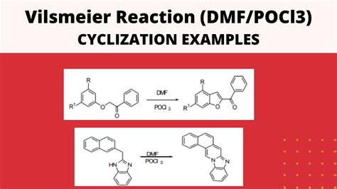 Vilsmeier Haack Reaction - Part 2 ( Cyclization Examples)||Practice ...