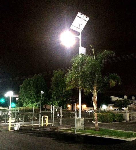 New Solar Parking Lot Lights Are Installed at Siemens - Greenshine New Energy - Highpeak