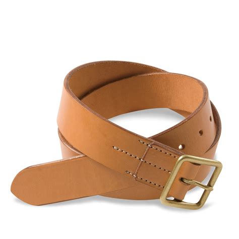 Natural Vegetable Tanned Leather Belt - grown&sewn