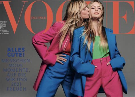 Heidi Klum’s daughter, 16, makes modeling debut on Vogue Germany cover ...