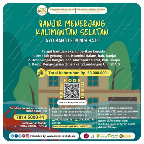 Mari Kita Bantu Korban Bencana Banjir Kalimantan Selatan ...