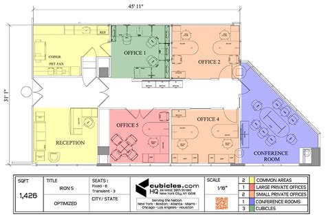 Office Furniture Floor Plan for a small office. #cubiclelayout ...