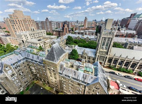 Aerial view of Morningside Heights in New York City Stock Photo - Alamy