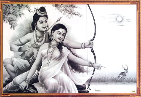 Ram 3d Wallpaper - Ram Sita Pencil Sketch - 900x622 Wallpaper - teahub.io