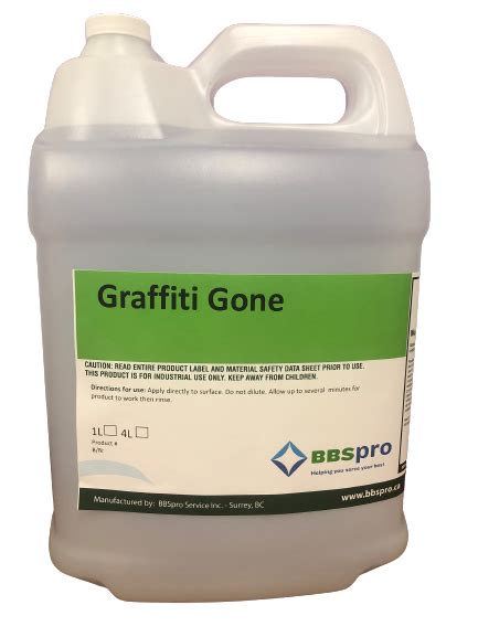 Graffiti Gone - Equipment Cleaners, Industrial Chemical Supplier - BBSPro