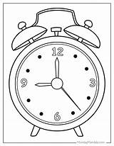 20 Clock Coloring Pages Free PDF Printables sketch template