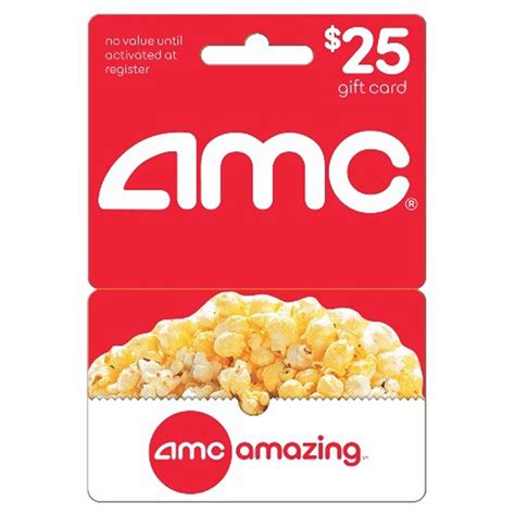 $25 AMC Gift Card | Gift card, Gifts, Christmas gifts for kids