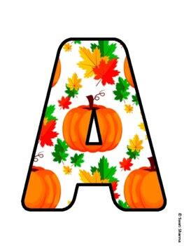 PATCH PERFECT! Fall, Harvest Bulletin Board Letters by Swati Sharma