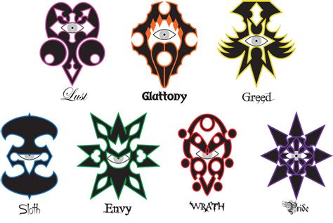 my 7 sins symbols by LarsJack on DeviantArt