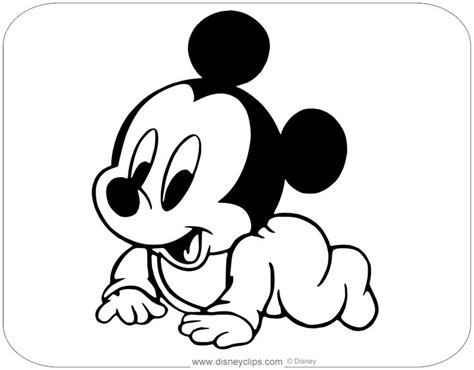 Baby Mickey | Mickey mouse drawings, Mickey mouse coloring pages, Mickey coloring pages