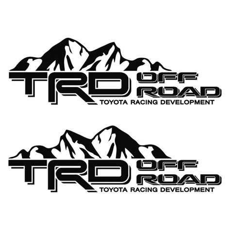 Par de stickers TRD off road mountain - Mr Led Tienda Online - Mr Led