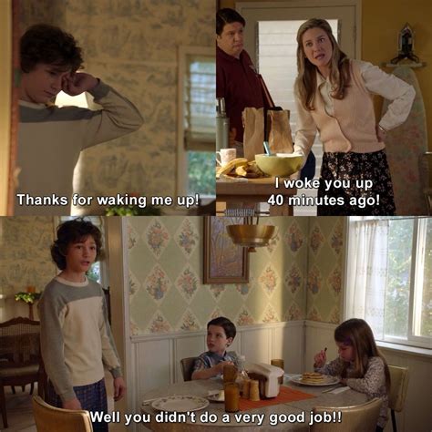 Thanks for waking me up! #MaryCooper #GeorgieCooper #YoungSheldon #PotatoSaladaBroomstickandDad ...