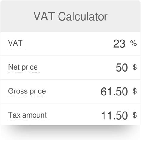 VAT Calculator - Omni