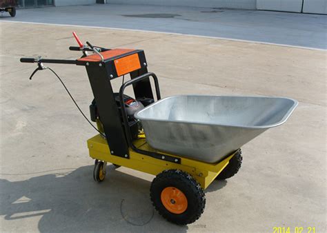 4HP Gasoline Engine 4 Wheel Concrete Dumper Machine For Engineering Construction