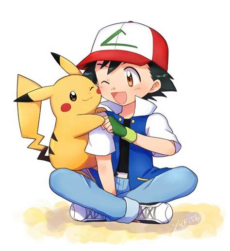 So cute ash and pickachu ️ | Pokemon fofo, Pokémon desenho, Personagens pokemon