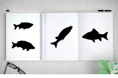 Fish Silhouettes-fish Svg Graphic by DIGITAL CREATIVE STORE · Creative ...