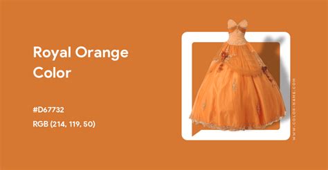 Royal Orange color hex code is #D67732