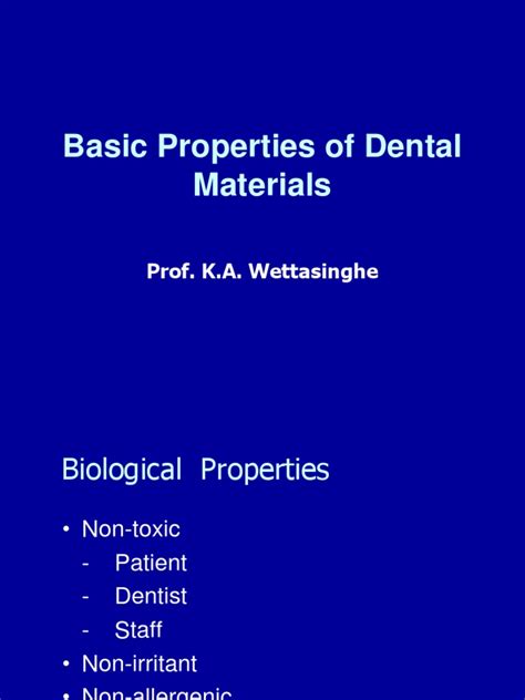 Basic Properties of Dental Materials | PDF | Deformation (Engineering) | Fracture