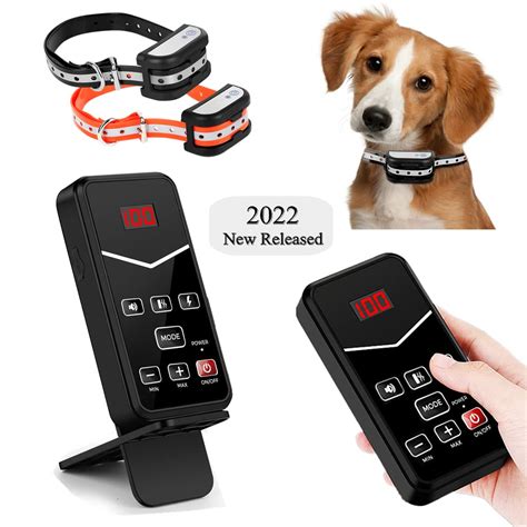 Electric Fence for 2 Dogs, Wireless Dog Fence System & Remote Training Collar, Portable Electric ...