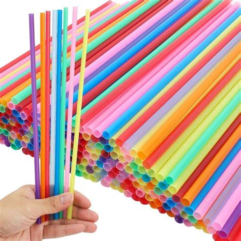 Plain Plastic Drinking Straw - 3 mm coconut straw, Bag Of 300, Size: 8 ...