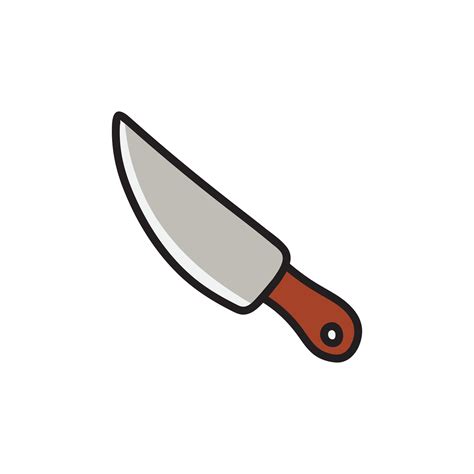 Kids drawing Cartoon Vector illustration knife icon Isolated on White Background 25433146 Vector ...