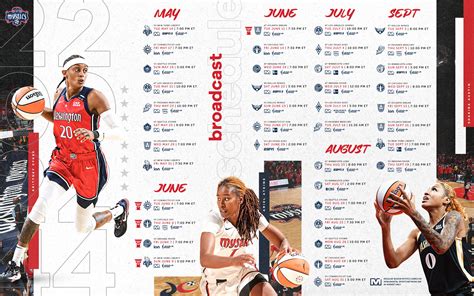 Washington Mystics Unveil Broadcast Schedule for 2024 Season ...