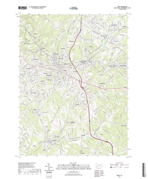 Irwin Pennsylvania US Topo Map – MyTopo Map Store