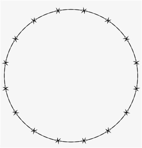 Barbed Wire Circle Png Clipart