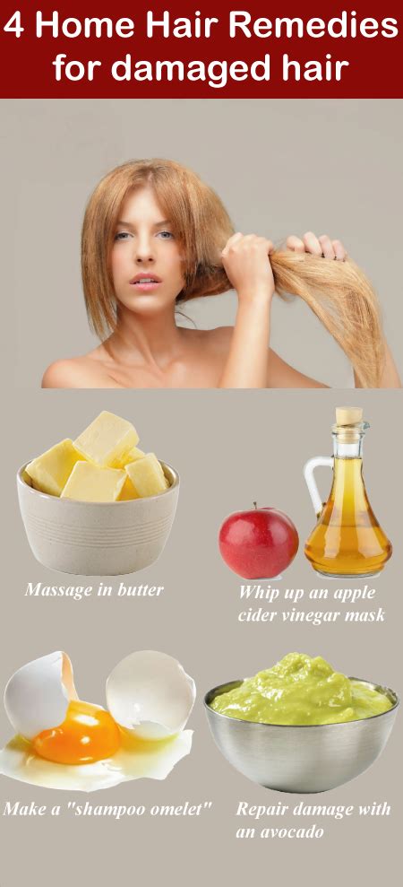 8 Home Hair Remedies For Damaged Hair : How To Repair Damaged Hair | Hair remedies, Damaged hair ...