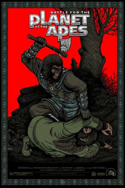 BATTLE FOR THE PLANET OF THE APES Mondo Poster