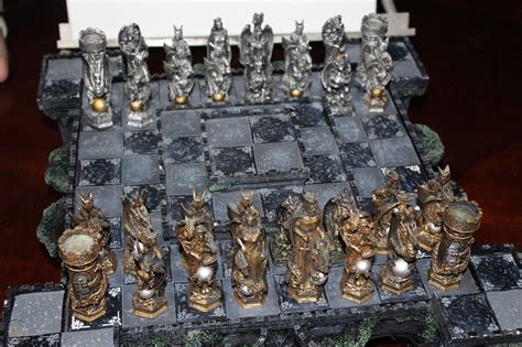 Chess Board, castle medieval style very unique dragon wizard 3 level | #1914062521