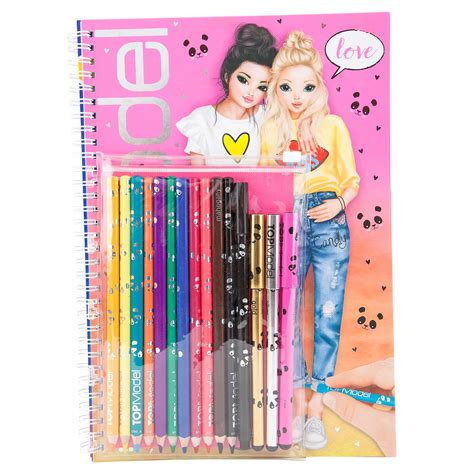 Buy Top Model - Coloring Book with Crayons (048760) - Incl. shipping