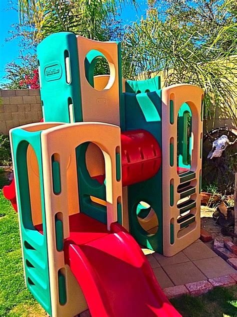 Little Tikes Climbing Towers Playground with 2 Slides & Tunnel Playset for Sale in Glendale, AZ ...