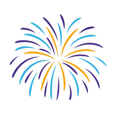 Colourful fireworks icon. 18803788 PNG