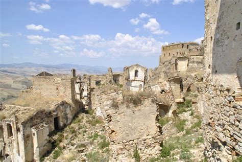 Craco, an Abandoned Ghost Town in Italy Stock Image - Image of matera ...