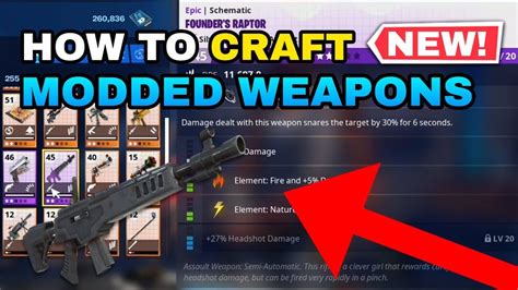 *MODDED* How to Craft Modded Weapons in Fortnite Save The World!! - YouTube