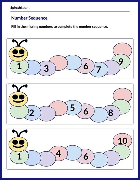 Counting Numbers Worksheets for 1st Graders Online - SplashLearn