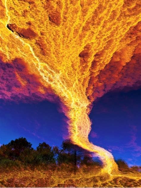 Photographer creates spectacular tornado of fire with images of a ...